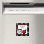 {TBA} 2 "x2" Rode Ladybug Aankondiging Magneet (Insitu (Vaatwasser))