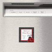 {TBA} 2 "x2" Rode lieveheersbeestje Party Favor Ma Magneet (Insitu (Vaatwasser))