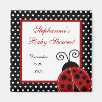 {TBA} 2 "x2" Rode lieveheersbeestje Party Favor Ma