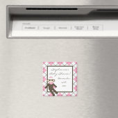 {TBA} 2 "x2" Roze Sock Aap Party Favor Magnet (Insitu (Vaatwasser))