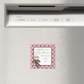 {TBA} 2 "x2" Roze Sock Aap Party Favor Magnet (Insitu (Vaatwasser))