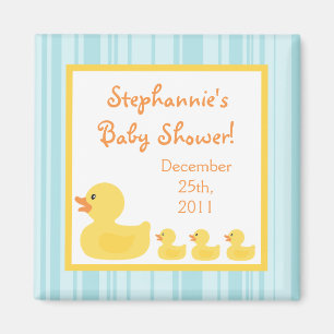 {TBA} 2 "x2" Rubber Ducky Bubble Party Favor Magne Magneet