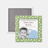 {TBA} 2"x2" Safari Adventure aankondigingsmagneet Magneet (Voorkant / Achterkant)