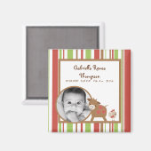 {TBA} 2 "x2" Schuur Boerderijdieren aankondiging m Magneet (Voorkant / Achterkant)