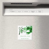 {TBA} 2 "x2" Sweet 16 Green Party Favoriet Magneet (Insitu (Vaatwasser))