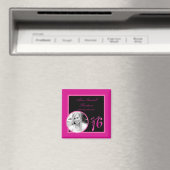 {TBA} 2 "x2" Sweet 16 Hot Pink Aankondigingsmagnee Magneet (Insitu (Vaatwasser))