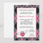 {TBA}5x7 Girl Punk Rock EMO Baby shower Invitation Kaart (Voorkant / Achterkant)