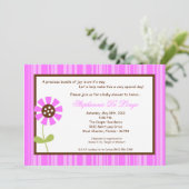 {TBA} 5x7 Spring Flower Baby shower Invitation Kaart (Staand voorkant)