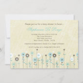 {TBA} 5x7 Spring Flower Baby shower Invitation Kaart (Voorkant)