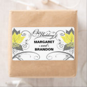 ::TBA:: Abraxas Abstract Bloemengeel Wijnlabel Etiket (Insitu)