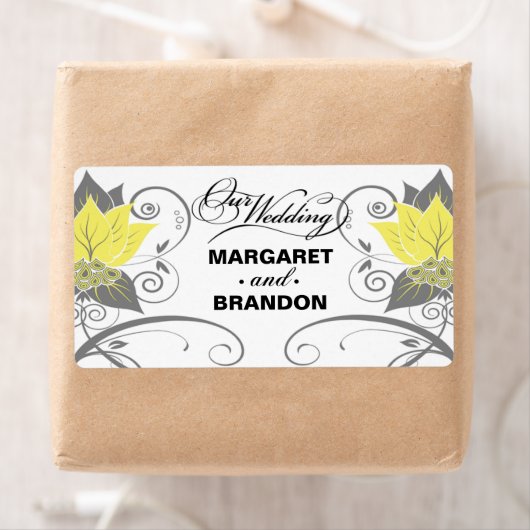 ::TBA:: Abraxas Abstract Bloemengeel Wijnlabel Etiket (Insitu)