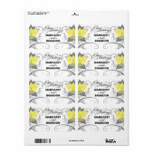 ::TBA:: Abraxas Abstract Bloemengeel Wijnlabel Etiket (Full Sheet)