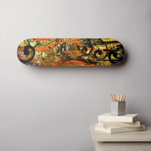 TBA Award winnaar Spilt Paint - Wervelig Skateboard (Muurkunst (Horizontaal))
