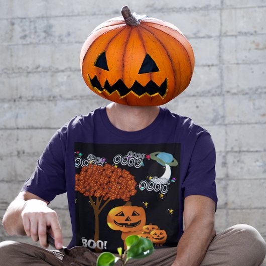 TBA Award winnares Halloween Pumpkin Head - T-shirt