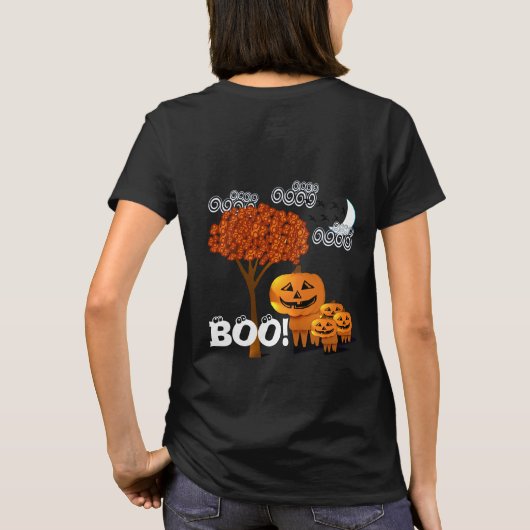 TBA Award winnares Halloween Pumpkin Head - T-shirt (Achterkant)