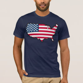 TBA AWARD WINNER American Map Flag T-shirt