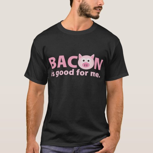 {TBA} Bacon is goed voor mij T-shirt (Voorkant)