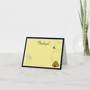 {TBA} Bee Happy Bumble Bee Vouw briefkaarten om te