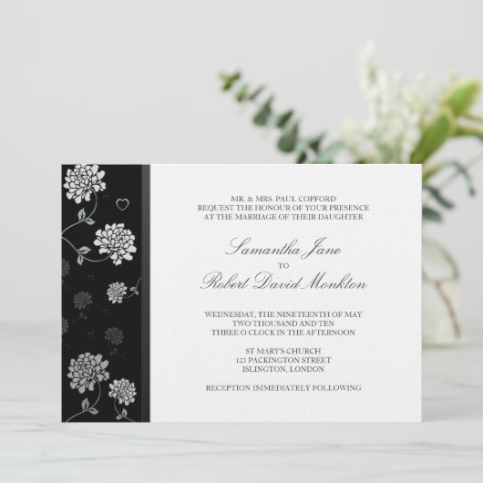 TBA: Berichten over het huwelijk van zwarte en wit Kaart (Staand voorkant)