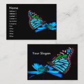 -TBA - Butterfly in Blue Light Visitekaartje (Voorkant / Achterkant)