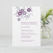 TBA: Cherry Blossom Wedding Invitations Kaart (Staand voorkant)