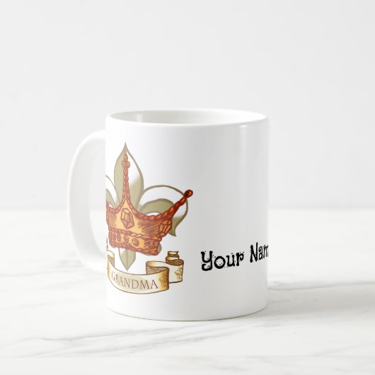 TBA Crown Banner Queen Oma Mok (Voorkant links)