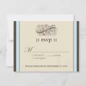 {TBA} Eenvoudig Elegant 4.25x5.5"Reactiekaart RSVP Kaartje (Voorkant)