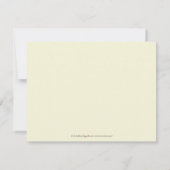 {TBA} Eenvoudig Elegant 4.25x5.5"Reactiekaart RSVP Kaartje (Achterkant)