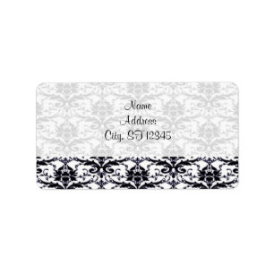 -TBA- Elegant Damask Etiket