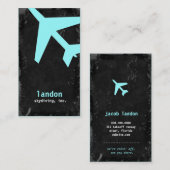 TBA-GC | LUCHTVAARTTAK UIT BLAUW VISITEKAARTJE (Voorkant / Achterkant)