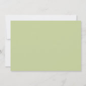 {TBA} Green Mod Dot Turtle Birthday Invitation 5x7 Kaart (Achterkant)