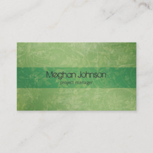 {TBA} Grunge Floral Green Trendy Visitekaartje