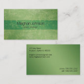 {TBA} Grunge Floral Green Trendy Visitekaartje (Voorkant / Achterkant)