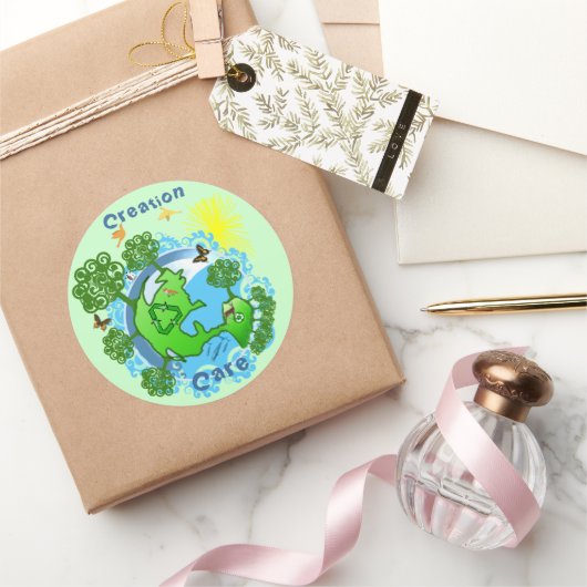 TBA-GUNNING Winner op maat - Creatiezorg Ronde Sticker (Geschenken)