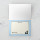 {TBA} Holiday Joy Family Holiday Kaart (aqua) (Binnen)