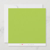 {TBA} Limoen Uitnodiging van het Eigen Baby shower (Achterkant)