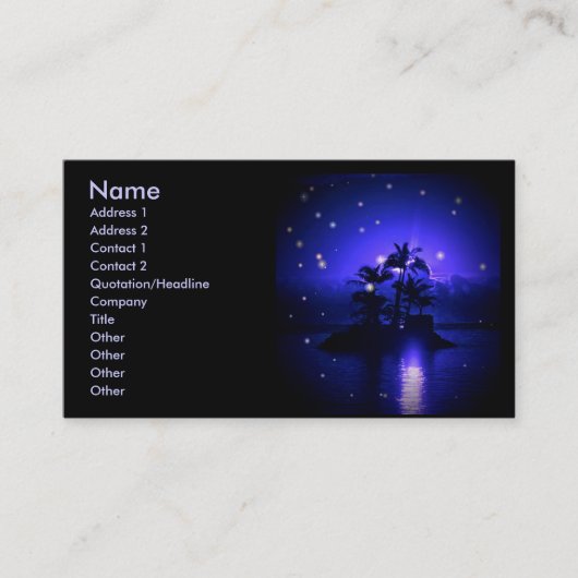 -TBA - Magic Night Profile Card Visitekaartje (Voorkant)