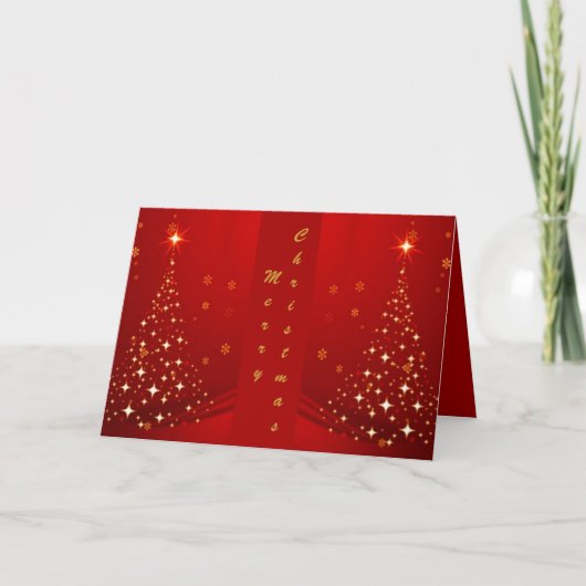 -TBA- Mirror-kerstboom Feestdagen Kaart (Voorkant)
