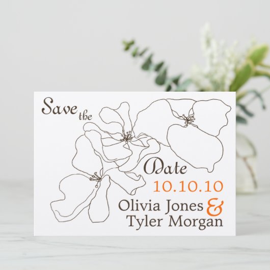 {TBA} Modern Klassiek sparen de Datum Save The Date (Staand voorkant)