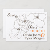 {TBA} Modern Klassiek sparen de Datum Save The Date (Voorkant / Achterkant)