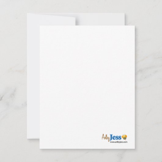 {TBA} MONKEY PLAY Monkeys Flat Dank u Notitiekaartje (Achterkant)