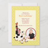 {TBA} Moo Koe Boerderij Barnyard *PHOTO* Birthday Kaart (Voorkant)