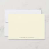 {TBA} Peacock Feathers RSVP Card (marine) (Achterkant)