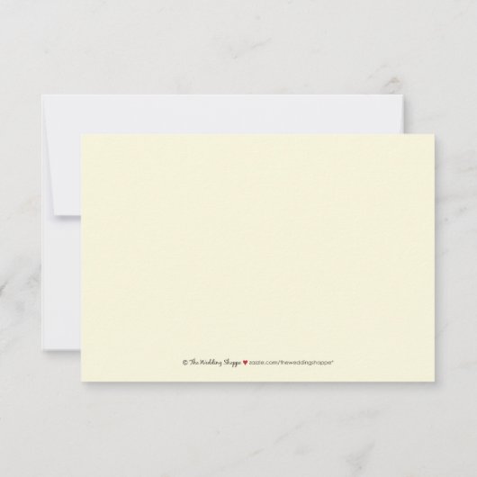 {TBA} Peacock Feathers RSVP Card (marine) (Achterkant)