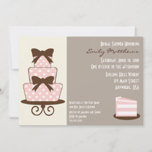 {TBA} Roze & Bruin Uitnodiging