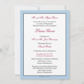 {TBA} Roze Jowelen Tiara Quinceañera Uitnodiging (Achterkant)