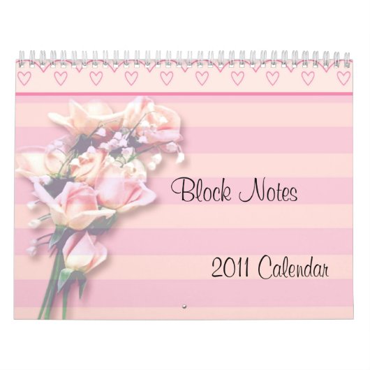 -TBA- Rozen Block Notes 2011 Calendar Kalender (Hoes)