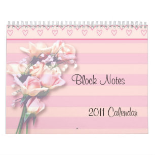 -TBA- Rozen Block Notes 2011 Calendar Kalender