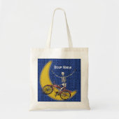 TBA Skeleton Riding Bike Tote Bag (Voorkant)