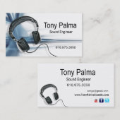 ::TBA: Smooth Sound Engineer Music Visitekaartje (Voorkant / Achterkant)